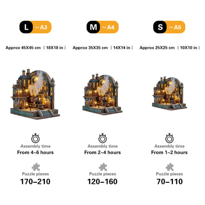 Steam Platform Wooden Jigsaw Puzzle