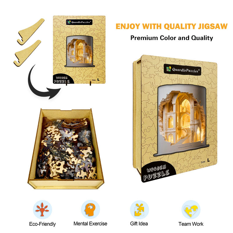 Gothic Cathedral Wooden Puzzle