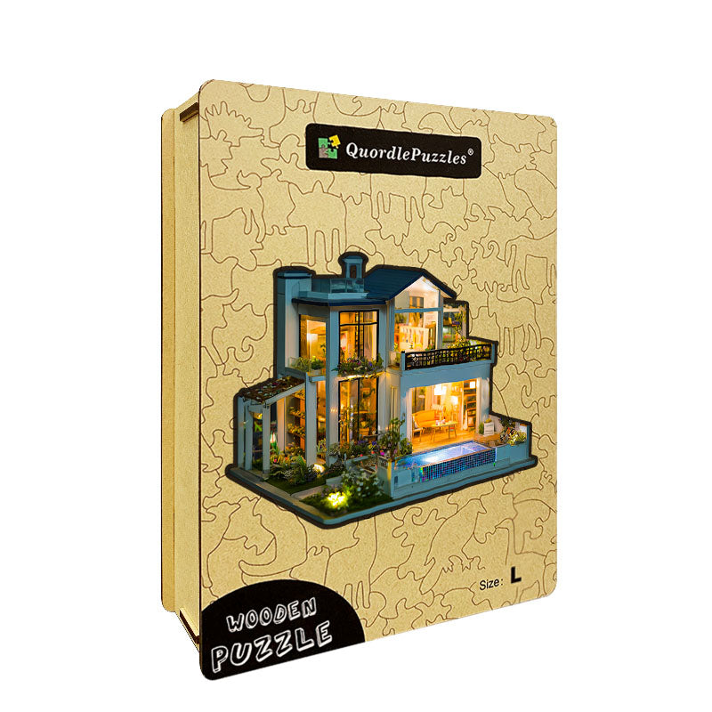 Modern Villa Wooden Puzzle