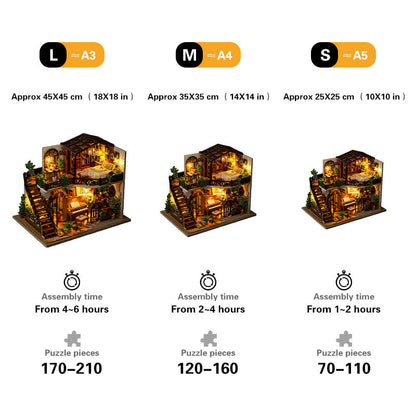 Music Cottage Wooden Puzzle