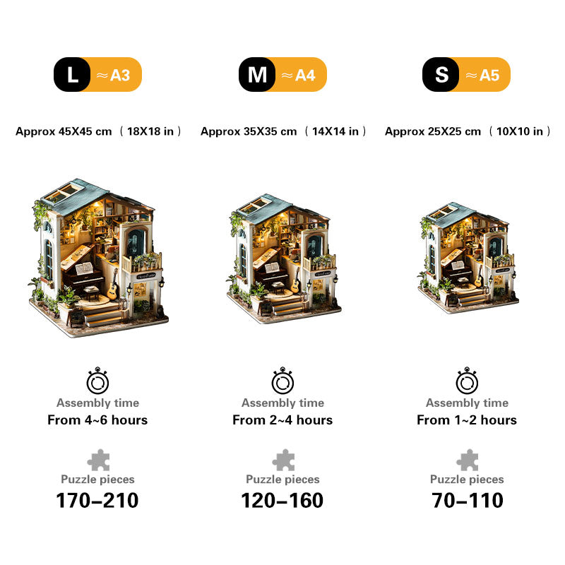 Music Studio Wooden Puzzle