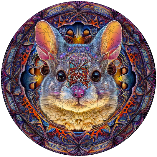 Mandala Hare trä pussel