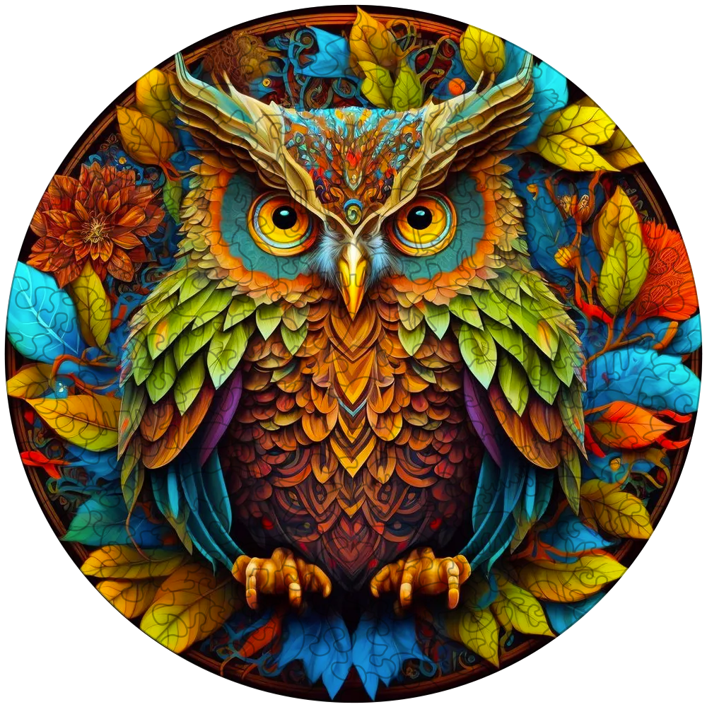 🔥SISTA DAG 91% RABATT-Mandala Owl Wooden Puzzle