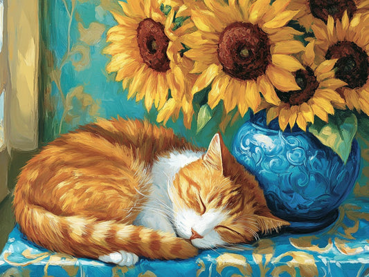 Cat Nap Wooden Jigsaw Puzzle