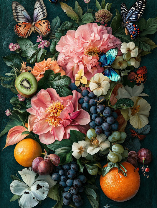 Floral Feast Wooden Jigsaw Puzzle