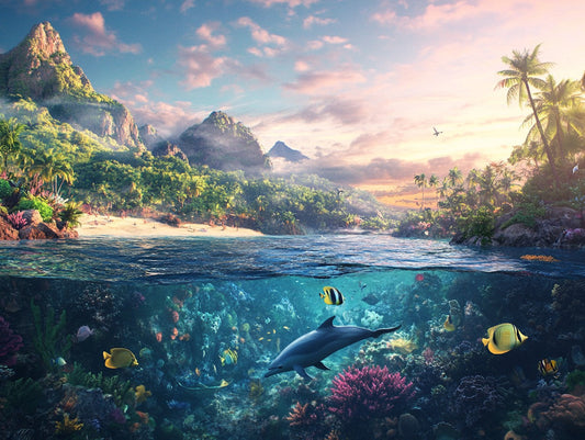 Tropical Ocean Wooden Jigsaw Puzzle