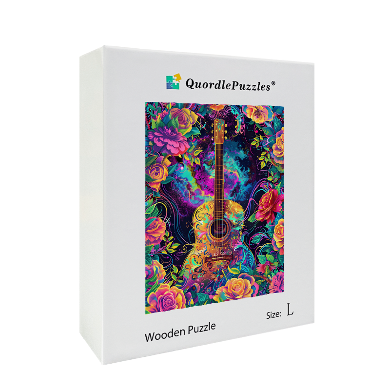 Blooming Strings Wooden Jigsaw Puzzle