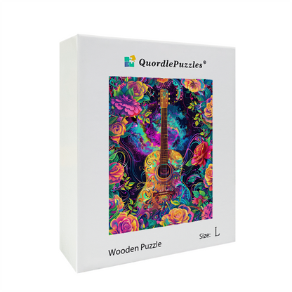 Blooming Strings Wooden Jigsaw Puzzle