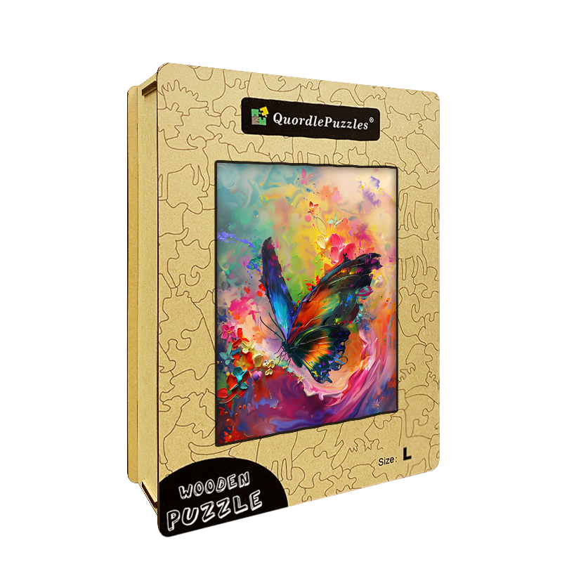 Colorful Butterfly Wooden Jigsaw Puzzle