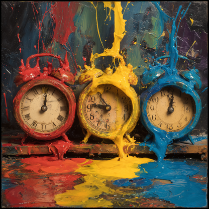 Colorful Clocks Wooden Jigsaw Puzzle