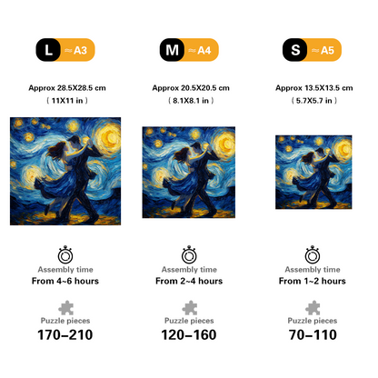 Dancing under Stars Wooden Jigsaw Puzzle