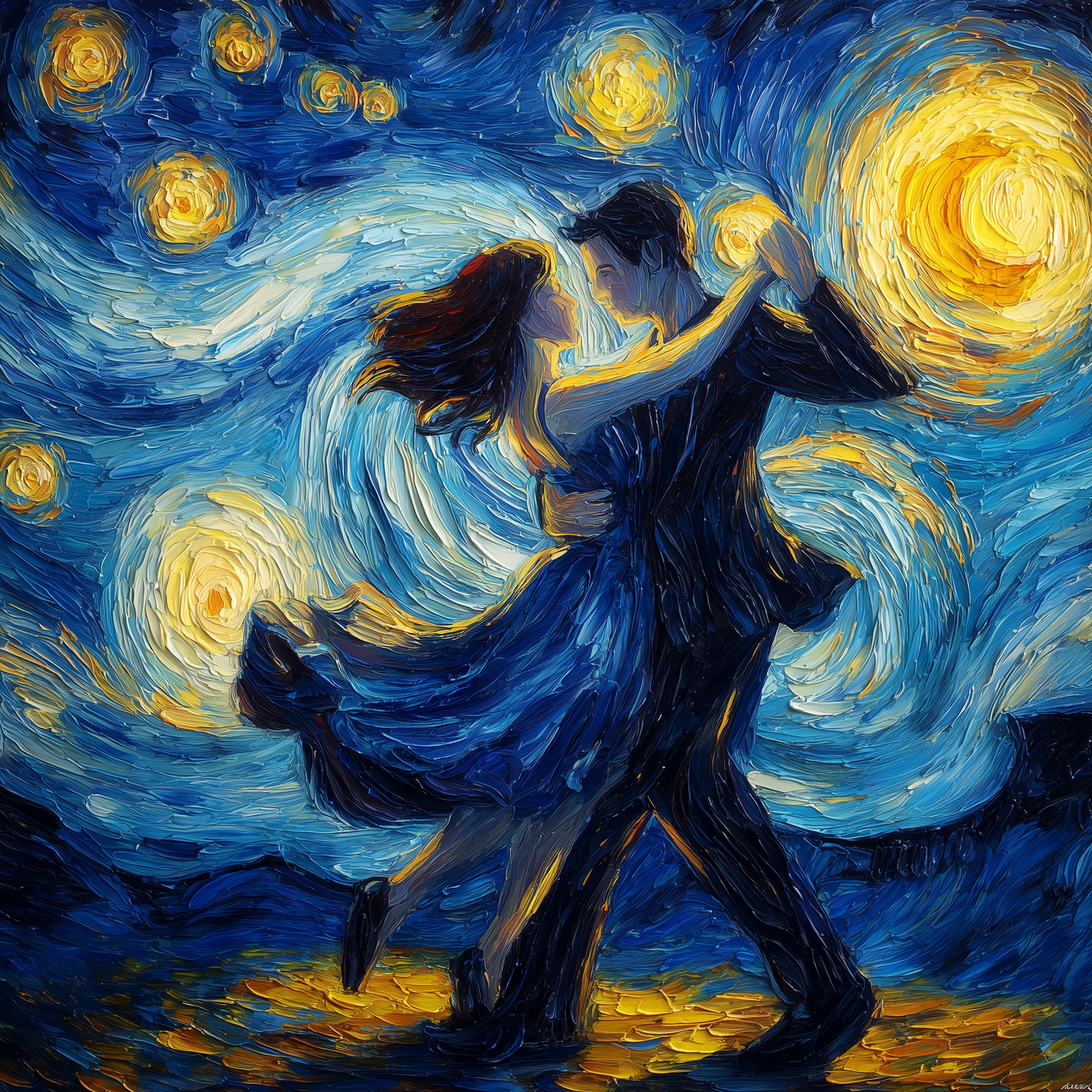 Dancing under Stars Wooden Jigsaw Puzzle