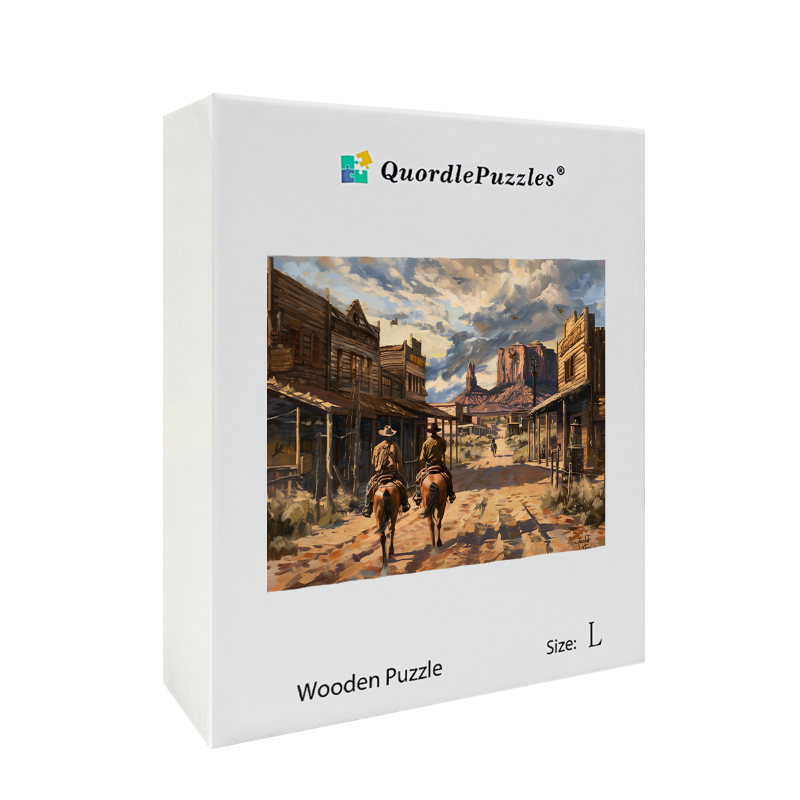 Desert Cowboys Wooden Jigsaw Puzzle