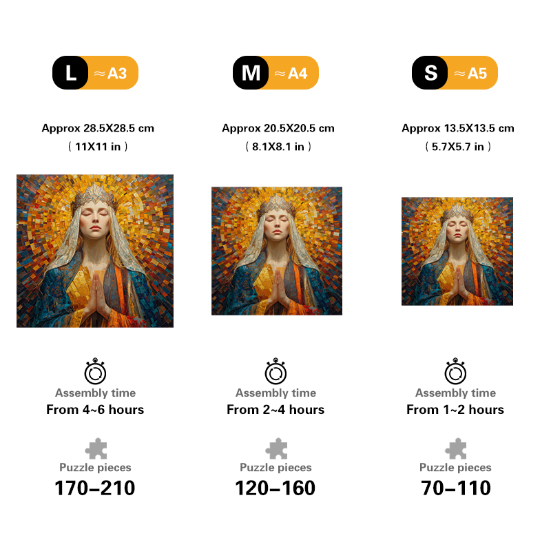 Devout Saint Wooden Jigsaw Puzzle