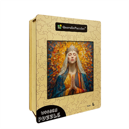 Devout Saint Wooden Jigsaw Puzzle