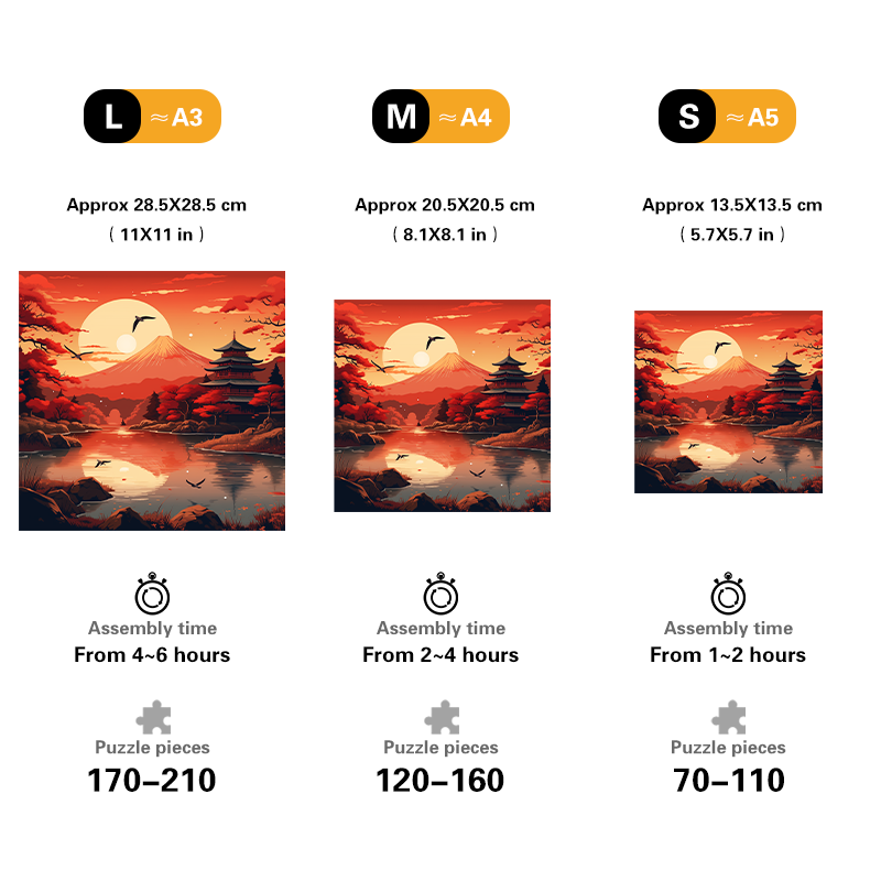 Fuji Serenity Wooden Jigsaw Puzzle