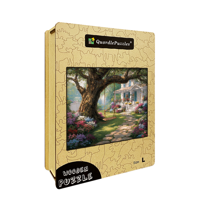 Garden Swing Wooden Jigsaw Puzzle