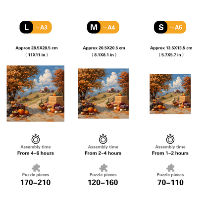 Harvest Hush Autumnal Wooden Jigsaw Puzzle