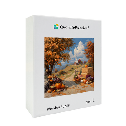 Harvest Hush Autumnal Wooden Jigsaw Puzzle