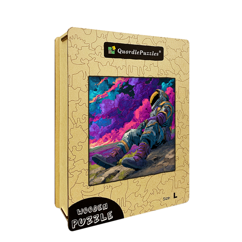 Lonely Astronaut Wooden Jigsaw Puzzle