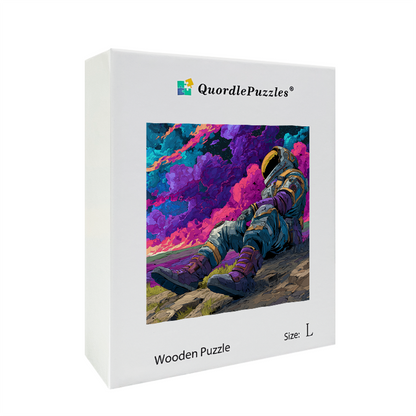 Lonely Astronaut Wooden Jigsaw Puzzle