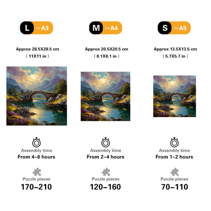 Mountain Bridge Wooden Jigsaw Puzzle