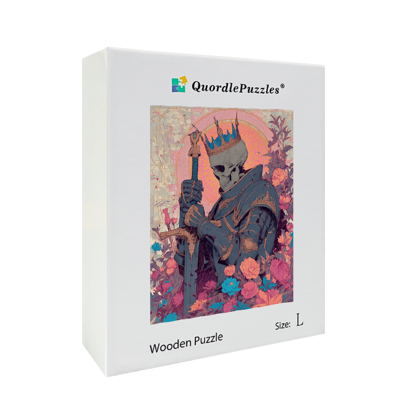 Skeleton King Wooden Jigsaw Puzzle