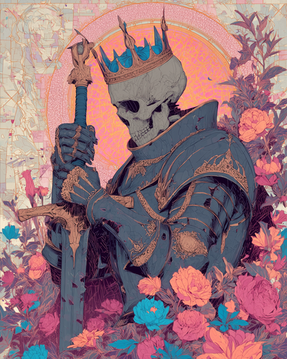 Skeleton King Wooden Jigsaw Puzzle