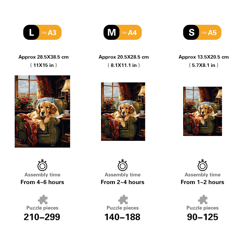 Sunny Nap Dog Wooden Jigsaw Puzzle