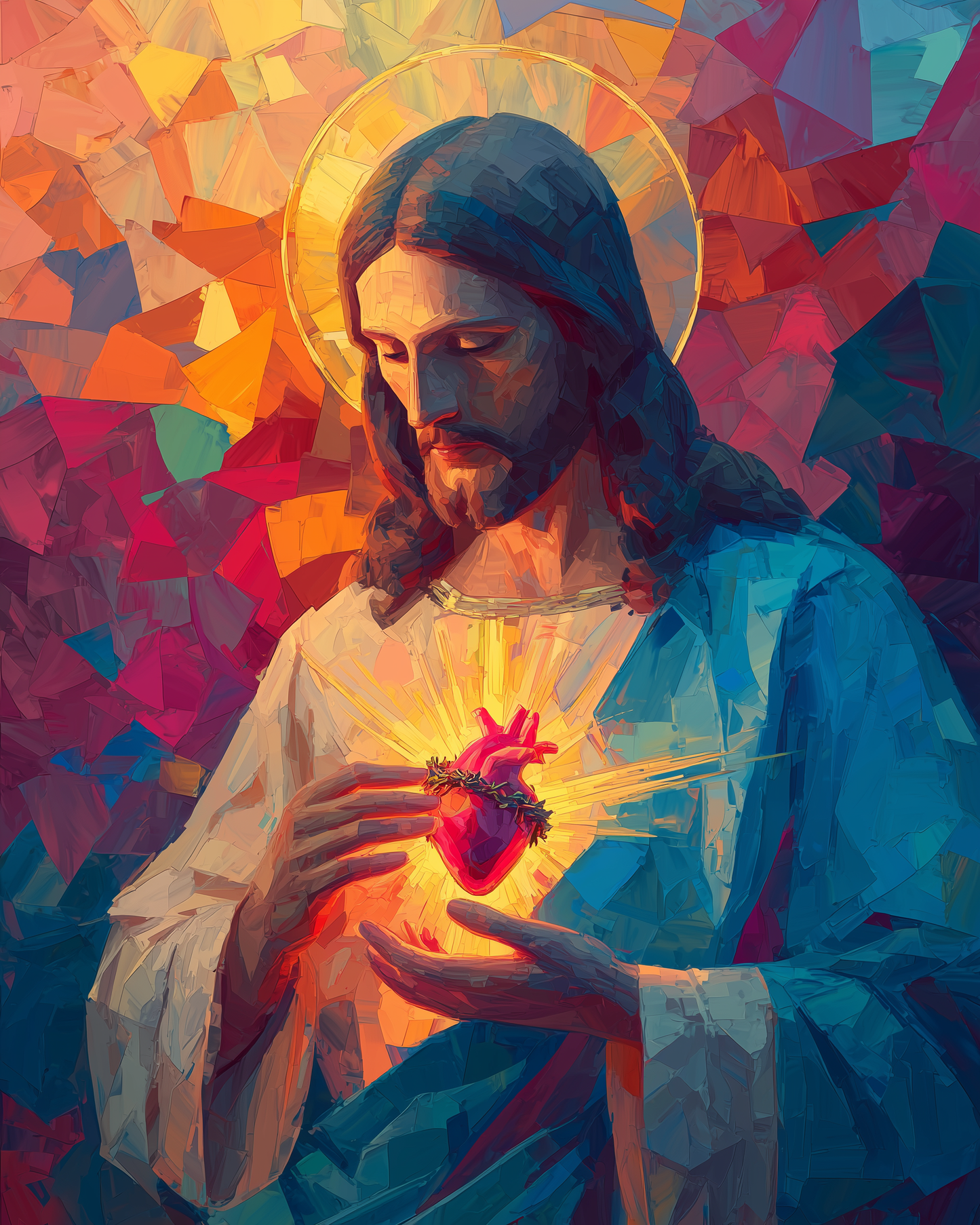 The Light of the Sacred Heart Wooden Jigsaw Puzzle