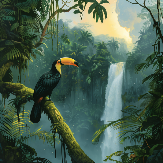 Toucan in the Jungle Wooden Jigsaw Puzzle
