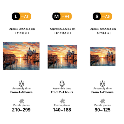 Venice Dusk Wooden Jigsaw Puzzle