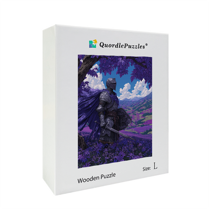 Violet Vow Field Knight Wooden Jigsaw Puzzle