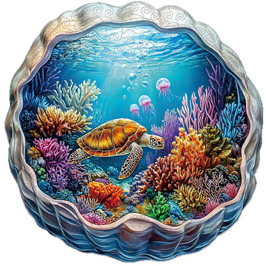 🔥LAST DAY 85% OFF -Sea Turtle in a Coral Reef