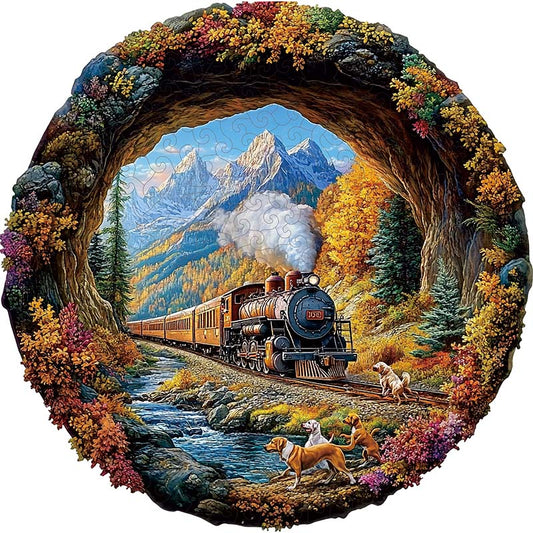 🔥LAST DAY 85% OFF - Train Journey Through Autumn Mountains