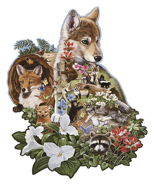 🔥SISTA DAG 83% -Wolf Face Wooden Jigsaw Puzzle