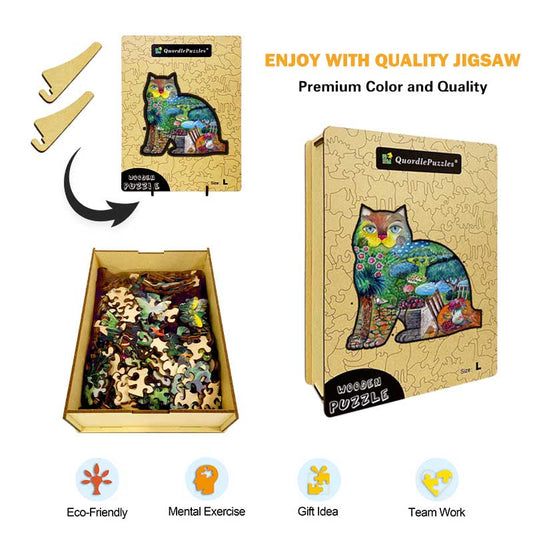 🔥LAST DAY 92% -Sakura Wooden Jigsaw Puzzle