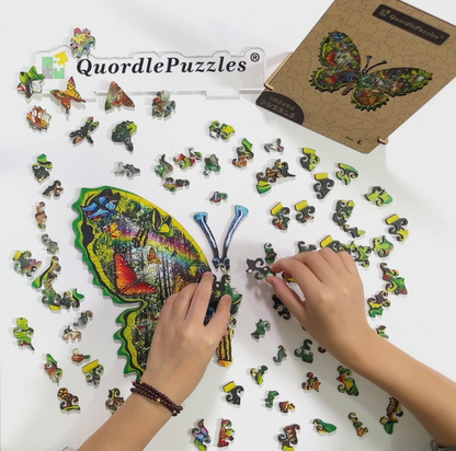 Butterfly Meadow Wooden Jigsaw Puzzle