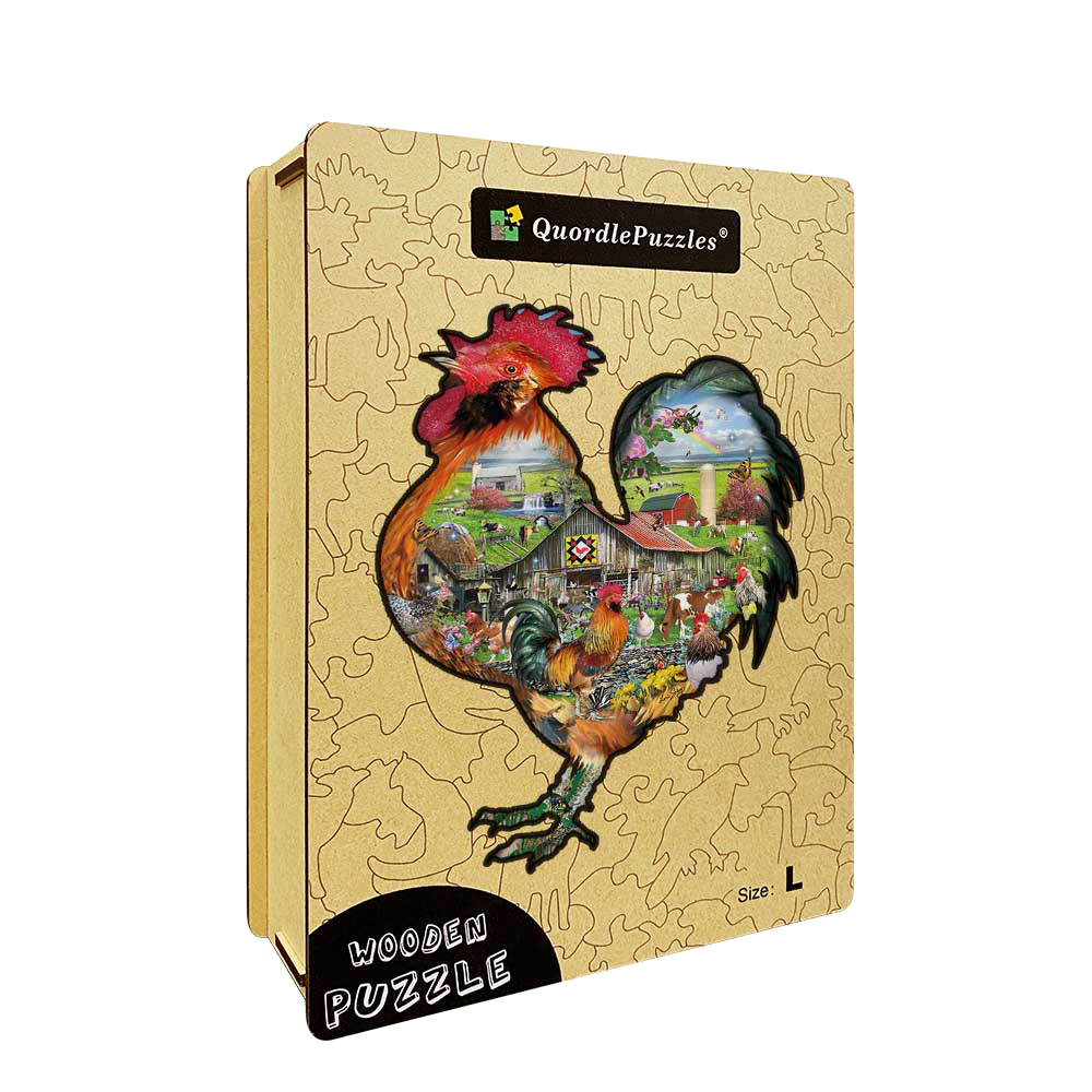 🔥LAST DAY 83% -Rule the roost Wooden Jigsaw Puzzle