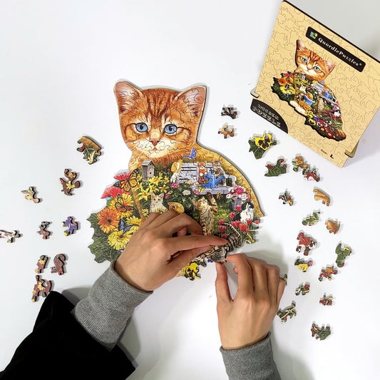 Garden Cat Jigsaw Puzzle