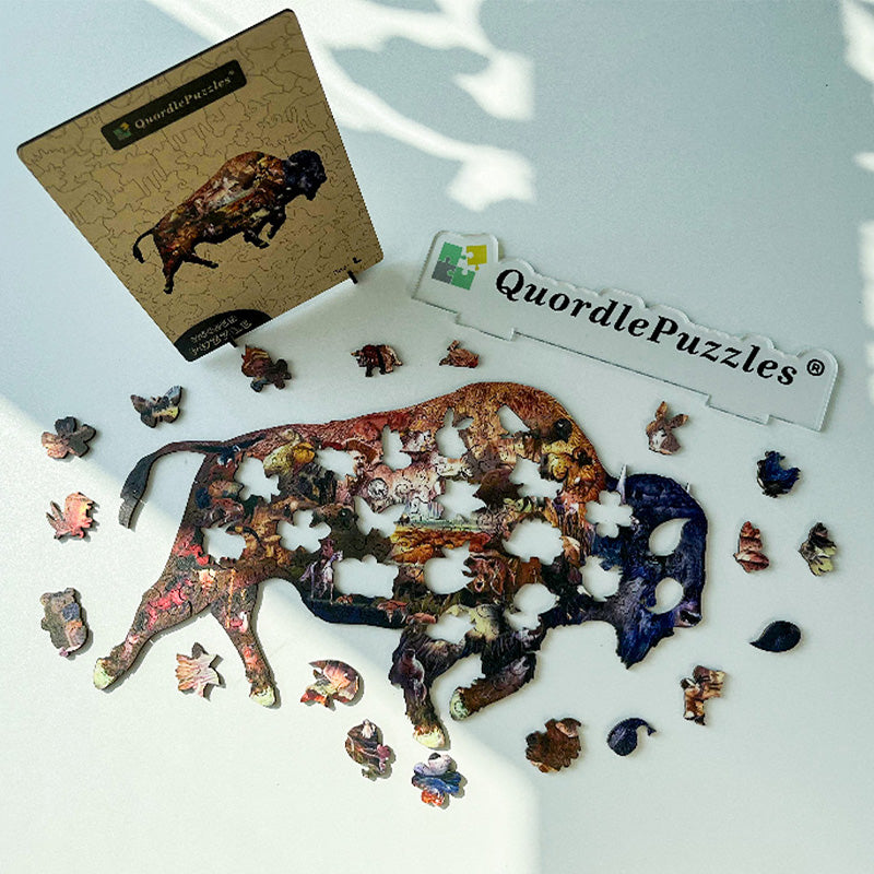 🔥LAST DAY 83% -Prairie Dweller Wooden Jigsaw Puzzle