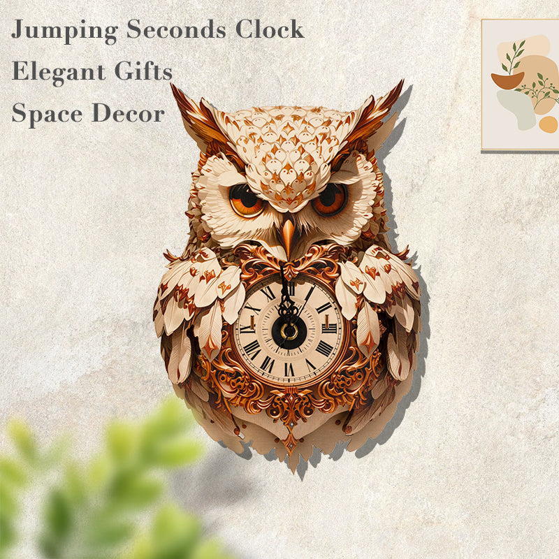 Wise Owl Timepiece Wooden Clock Puzzle