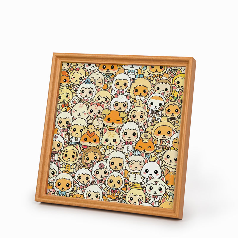 Sheep Friends - Wooden Coloring Puzzle – Quordlepuzzles®