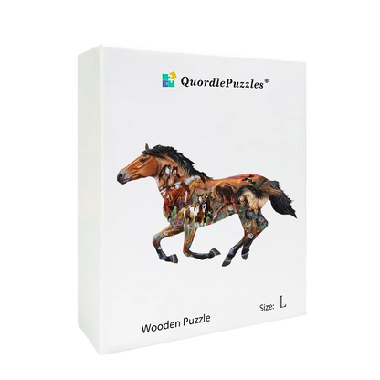 🔥LAST DAY 92% OFF-Pasture Sunset Wooden Jigsaw Puzzle