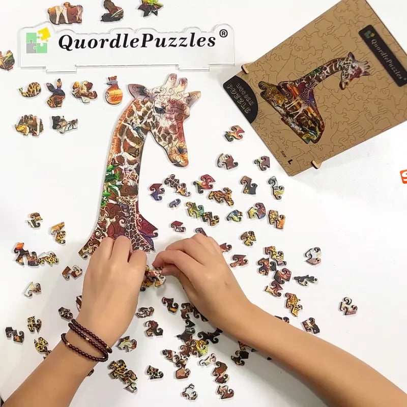🔥LAST DAY 91% OFF-African Spots Wooden Jigsaw Puzzle