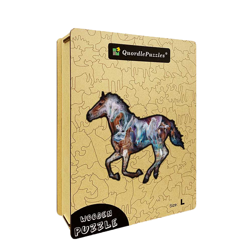 🔥LAST DAY 83% -The Mystery Of The Horse Wooden Jigsaw Puzzle