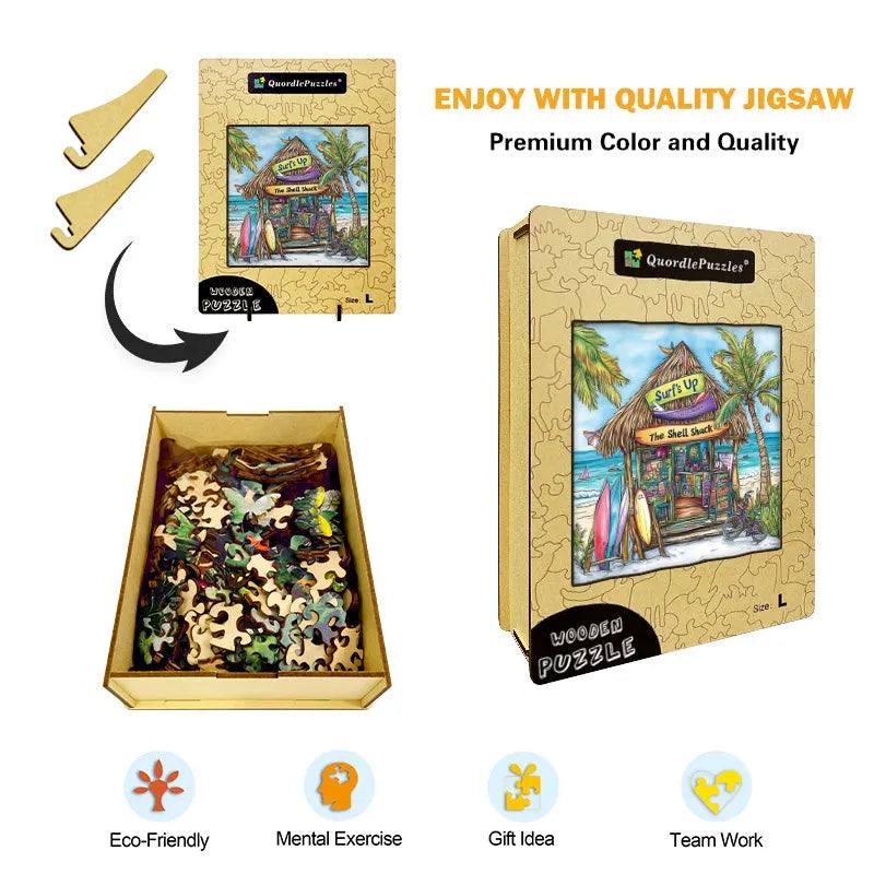 Shell Shack Wooden Jigsaw Puzzle