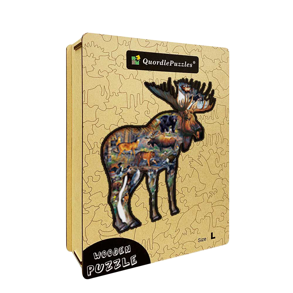 🔥LAST DAY 83% -Walk On The Wild Side Wooden Jigsaw Puzzle
