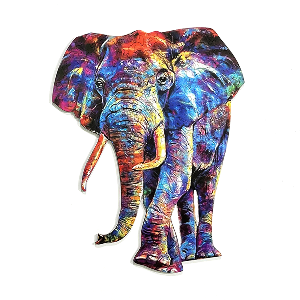 🔥LAST DAY 80% OFF-Abstract Colorful Animal Art Elephant