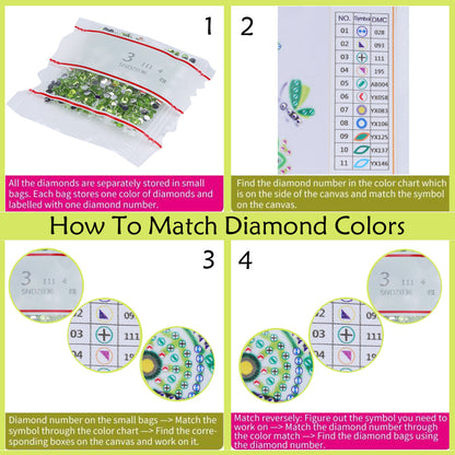 DIY Mandala H Diamond Painting Coasters